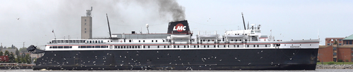 Banner image: S. S Badger arriving at Manitowoc